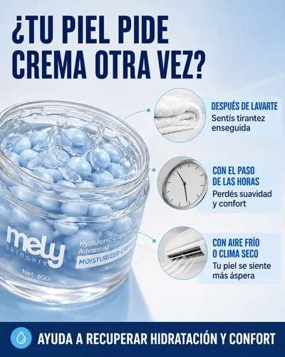Crema Facial Mely Capsule Advanced Hidratante Reparadora 60g