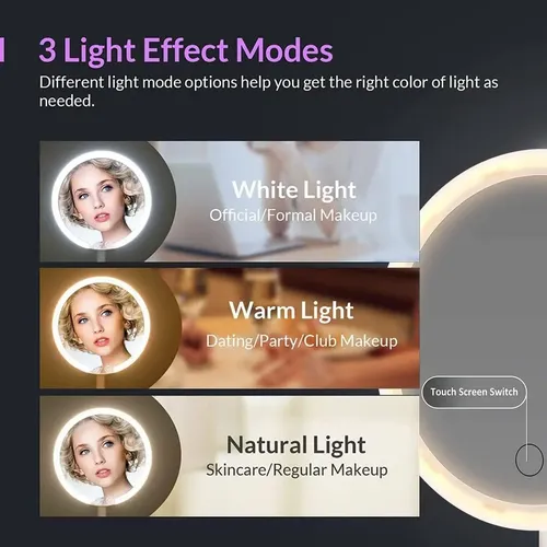 Espejos De Maquillaje Y Baño Regulables Con Luces Led H