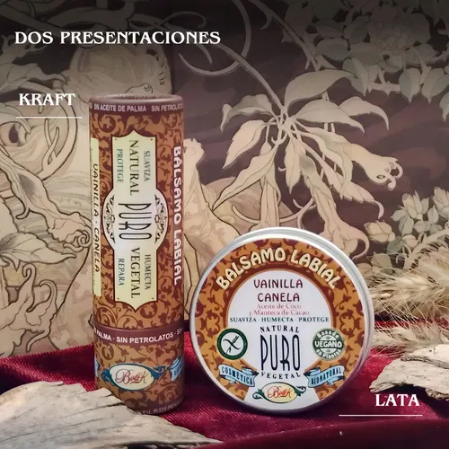 Bálsamo Labial en lata Vanilla canela Boti-k Puro
