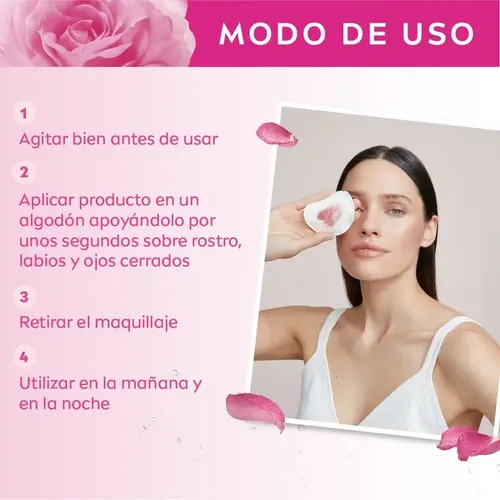 Agua Micelar Bifásica Nivea Rose Care 400 Ml
