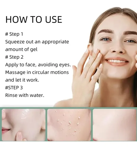 Gel Exfoliante Facial Herbal Extracts Para El Cuidado De Tex Todo Tipo De Piel Día/noche