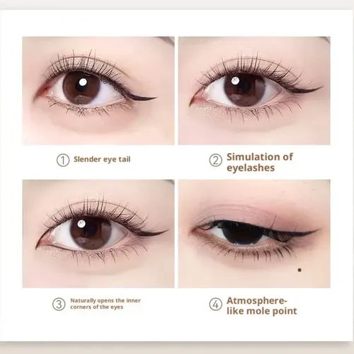 Set Delineador Líquido Y Rímel Maquillaje Ojos Mascara Pro