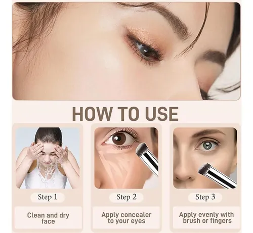 Corrector De Ojeras Hidratante Minfei 01# Melocotón