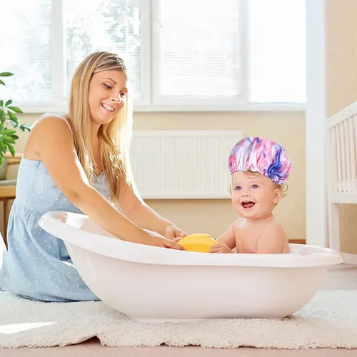 2 Unidades De Gorros De Ducha Ajustables Para Baño De Moda