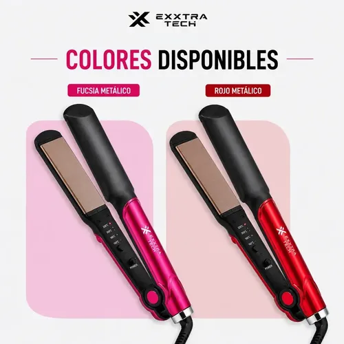 Plancha De Pelo Exxtra Tech 45w Cuidado De Cabello