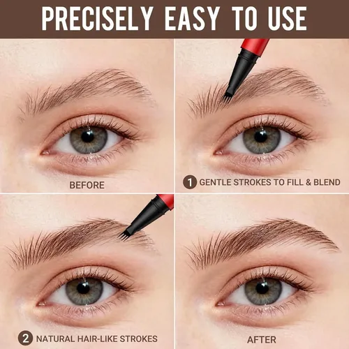 Lápices Cejas Vevivia Pack 2 Punta 4 Marrón Claro