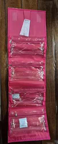 Organizador de maquillaje Mary Kay ROLLO PLEGABLE – rosa