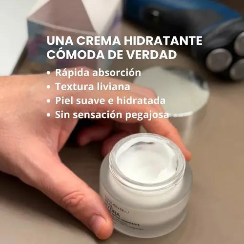 Kit skincare para hombres | Crema hidratante, Limpiador facial y Neceser | Combo para viaje, gimnasio, después de afeitarte