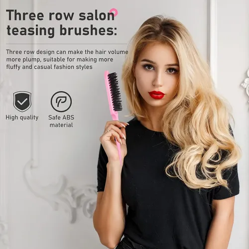 Set De Cuidado Del Cabello Remerry 2 Edge Brushes 2 Teasing