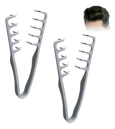 2 Peine Ancho De Dientes Grande Cabello Voluminoso .