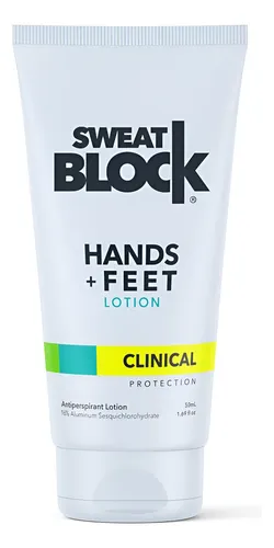 Loción Para Manos/pies Sweatblock Sudor E Hiperhidrosis. Usa