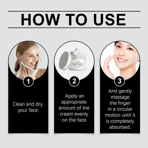 Crema Antiarrugas Con Grasa De Res, Reduce Las Manchas, Limp