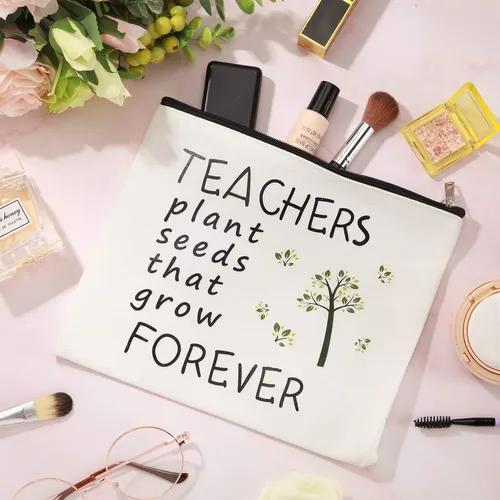 Bolsa De Maquillaje Frienda Teacher, Regalo De Agradecimient