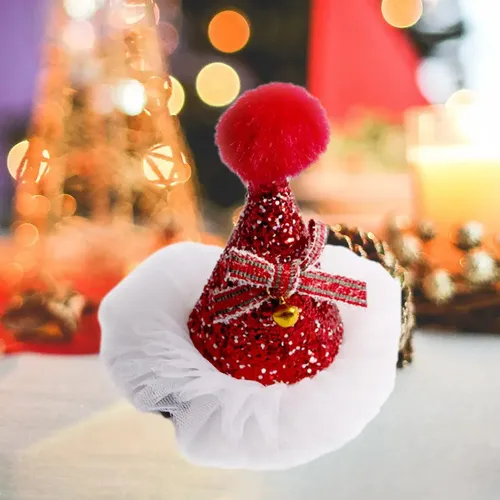 Lovely Christmas Hair Clip Accesorios For El Cabello Rojo .