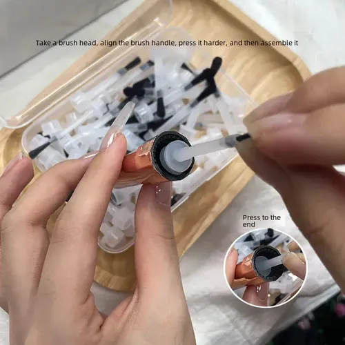 Sdads Set De Nail Art Con 66 Puntas Desechables Y Caja .