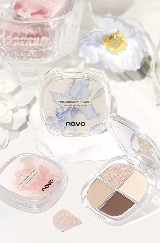 Novo Mini Paleta Sombras 4 Colores Eyeshadows Korean Style