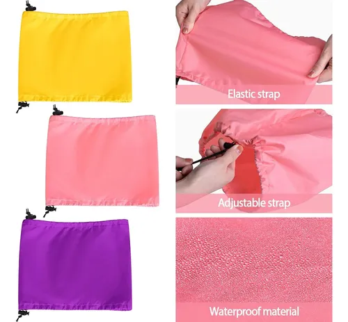 Q Gorro Baño 3 Pcs Perro Impermeable Protección Orejas Q