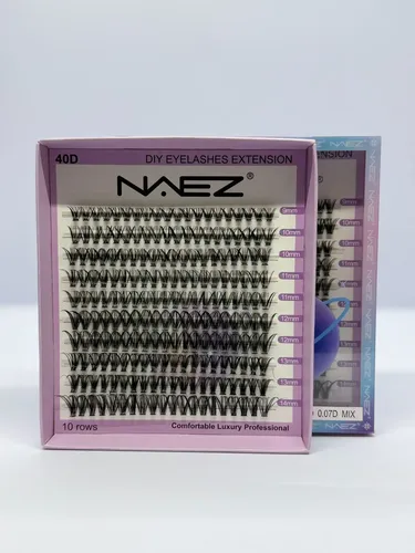 Pestañas Postizas Naez 40p 0.07d Mix Extension Diy Lashes