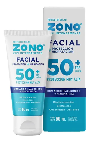 Protector Solar Facial Zono Efecto Seco Fps50 60ml