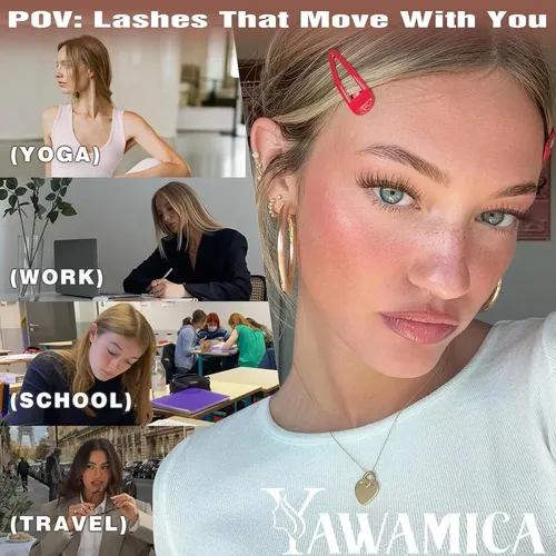 Pestañas En Racimos Yawamica Brown Lash Clusters Velour