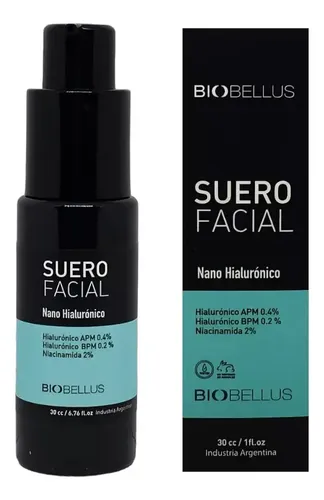 Suero Facial Biobellus Nano Hialurónico Antiage Hidratante 30ml