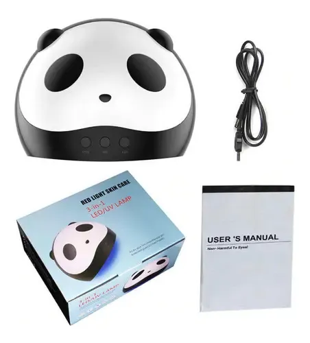 Cabina Led Secador De Uñas Panda 3 En 1 Led Uv 36 W Blanco
