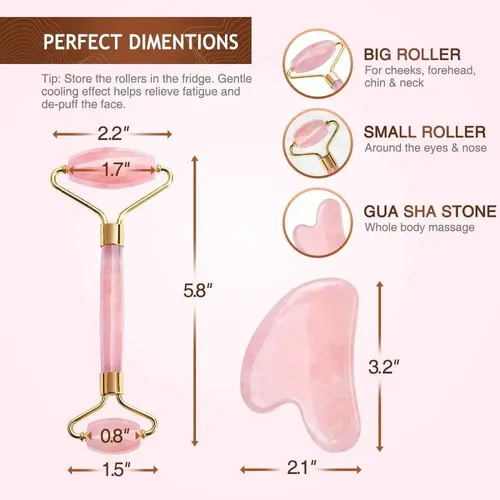 . Jaroller Rodillo Masajeador Facial Gua Sha