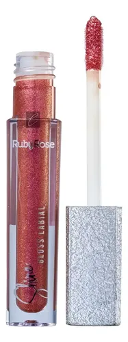 Shine Gloss Labial Brilloso Larga Duración Ruby Rose