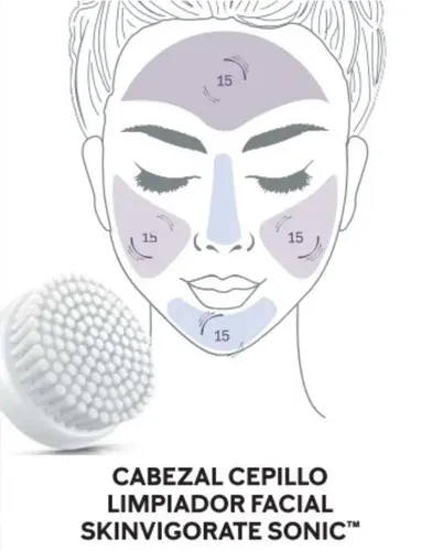 Mary Kay cepillo limpiador facial skinvigorate sonic color blanco