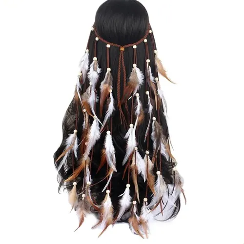 Diadema De Plumas Gitana Para Festival De Música