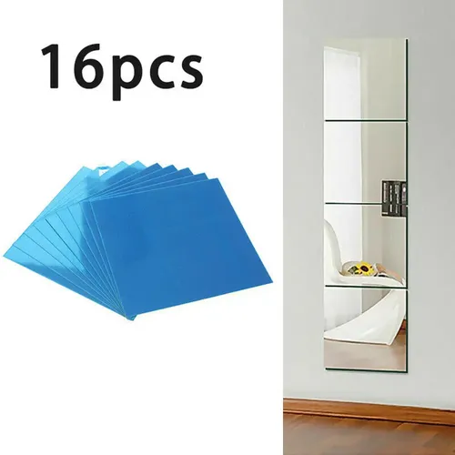 Pegatinas De Espejo Para Decoración Del Hogar De 0,2 Mm, 16