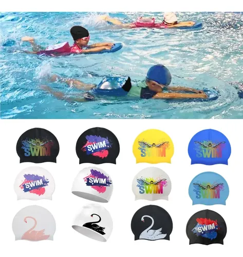 (w) Gorros De Natación For Mujeres Y Hombres, Gorro De @