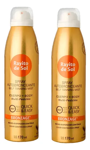 Rayito De Sol Bronzage Autobronceante Cuerpo 170ml X2un
