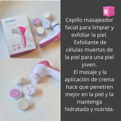 Cepillo Facial Limpiador 5 En 1 Masajeador Exfoliante