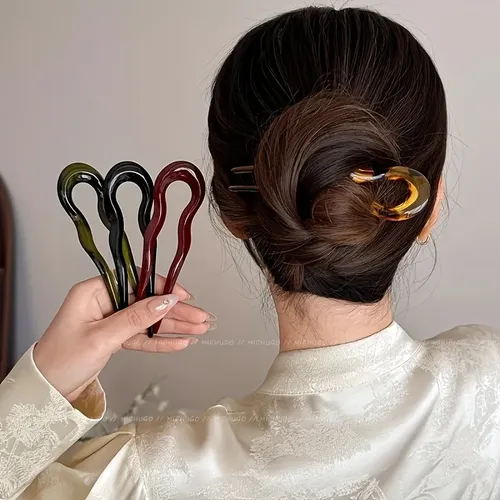 Set 4 Horquillas En U Para Peinados Y Recogidos Uxingfajia