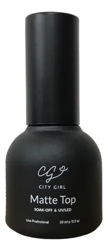 City Girl 10ml Gel Uv Led Soak Off Top Matte Profesional