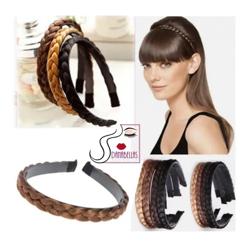 Extensiones Vincha Trenza Diadema Kanekalon Ideal Peinados