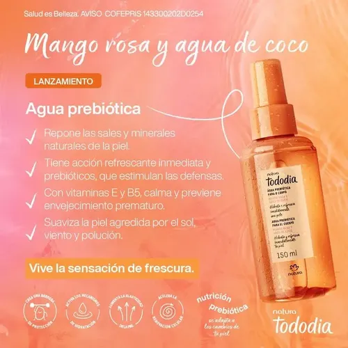 Kit Capilar Sol Y Mar Tododia Mango Y Agua De Coco Natura