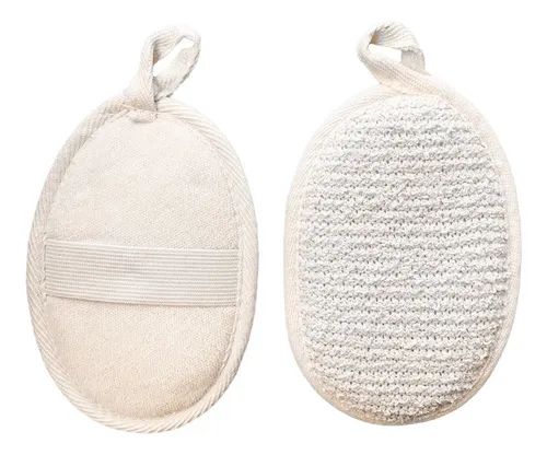 Manopla Lino Natural Exfoliante Piel Más Suave Baño Facial