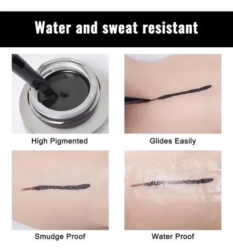 Lápiz De Ojos En Gel Erinde 04 Blanco Impermeable Con