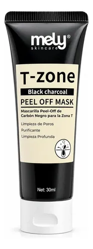 Mascarilla Facial Carbón Activado Mely Hidrata Limpia 30g Acneica