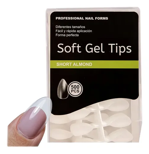 Uñas Tips Press On Mate Listos Esmaltado Fácil Uso 500u.