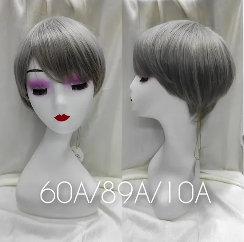 Peluca Pelo Corto Simil Natural Kanekalon Cosplay Oncológica