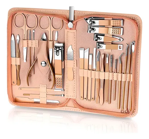 Set De Manicura 30 Piezas Con Estuche Portátil