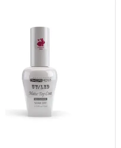 Cherimoya Esmalte Top Coat Matte Semipermanente de 15mL