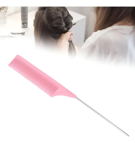 Peine De Cola Profesional X 12 Unidades Rosa