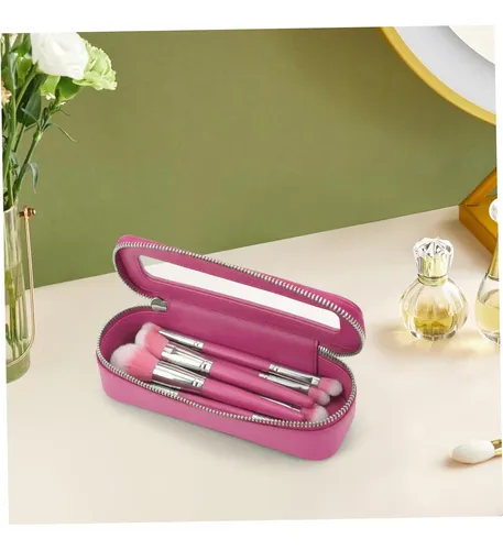 D 1 Bolsa De Maquillaje Transparente Impermeable De Cuero Z