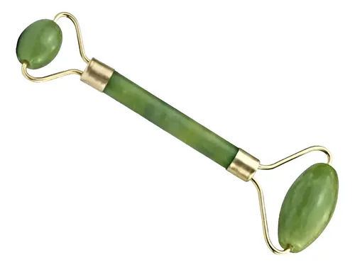 Masajeador Piedra Doble Jade Natural Facial Corporal