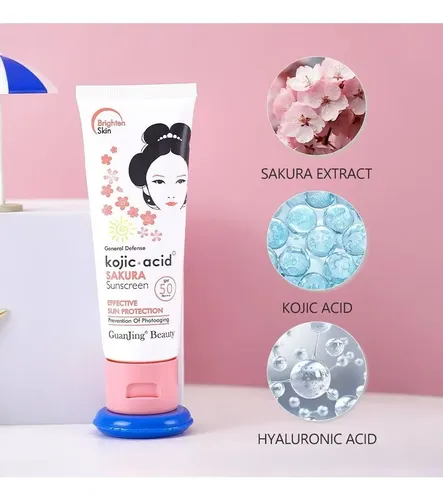 Set 3 Piezas Kojic Acid Sakura Skincare Guanjing Beauty