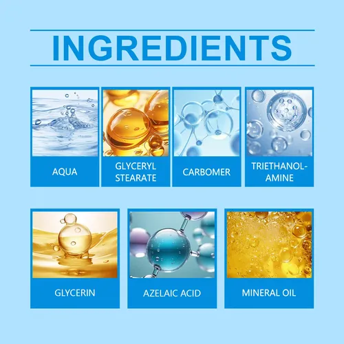 Crema Para El Acné Con Ácido Azelaico Ouhoe, Hidratante Y Eq